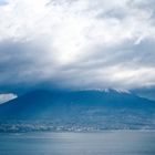 Napoli - Il Vesuvio ammantato di nubi