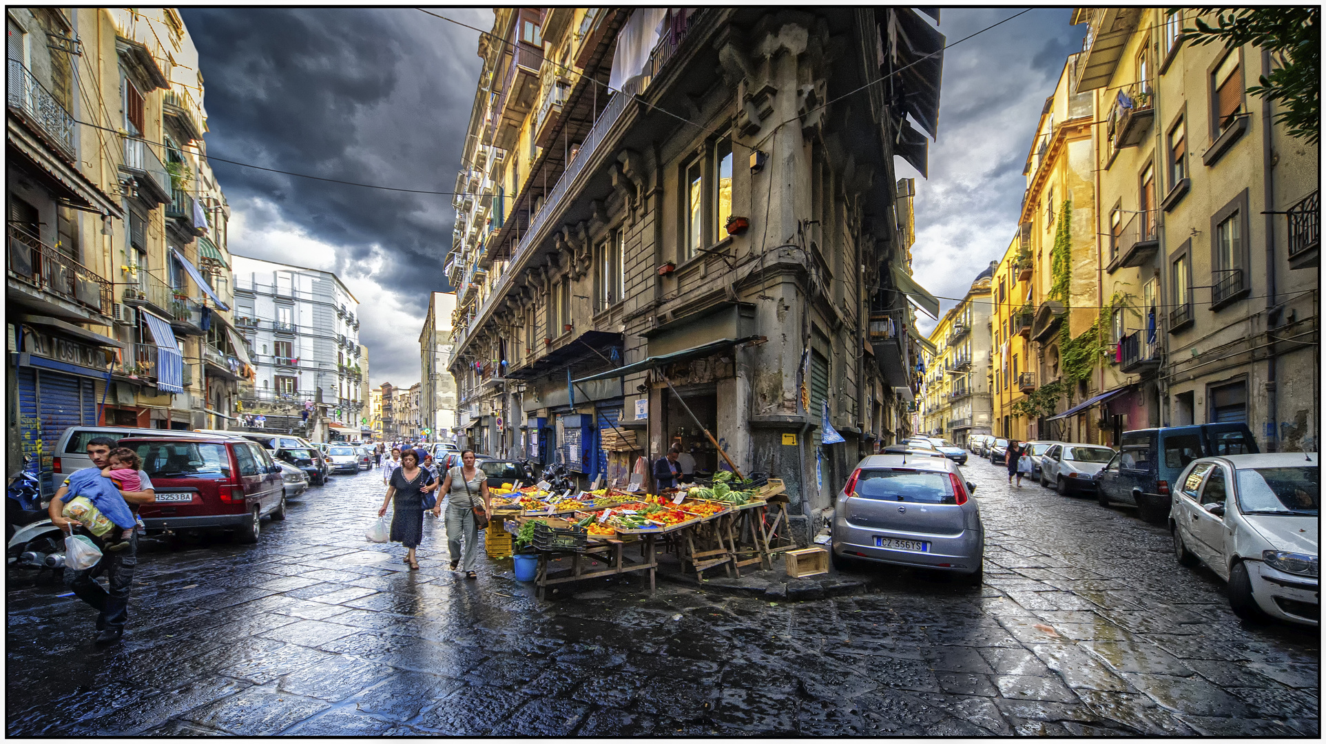 napoli nach dem regen