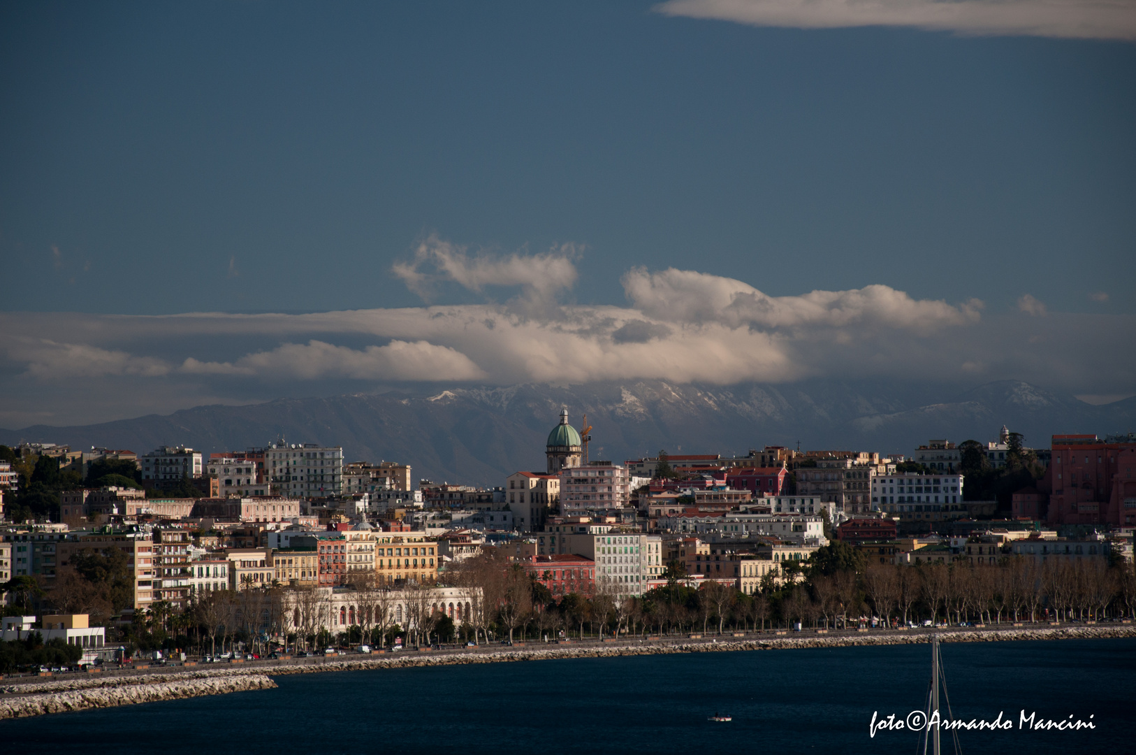 Napoli - Vista di Via Caracciolo dalla Via Orazio