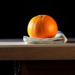naranja sobre servilleta