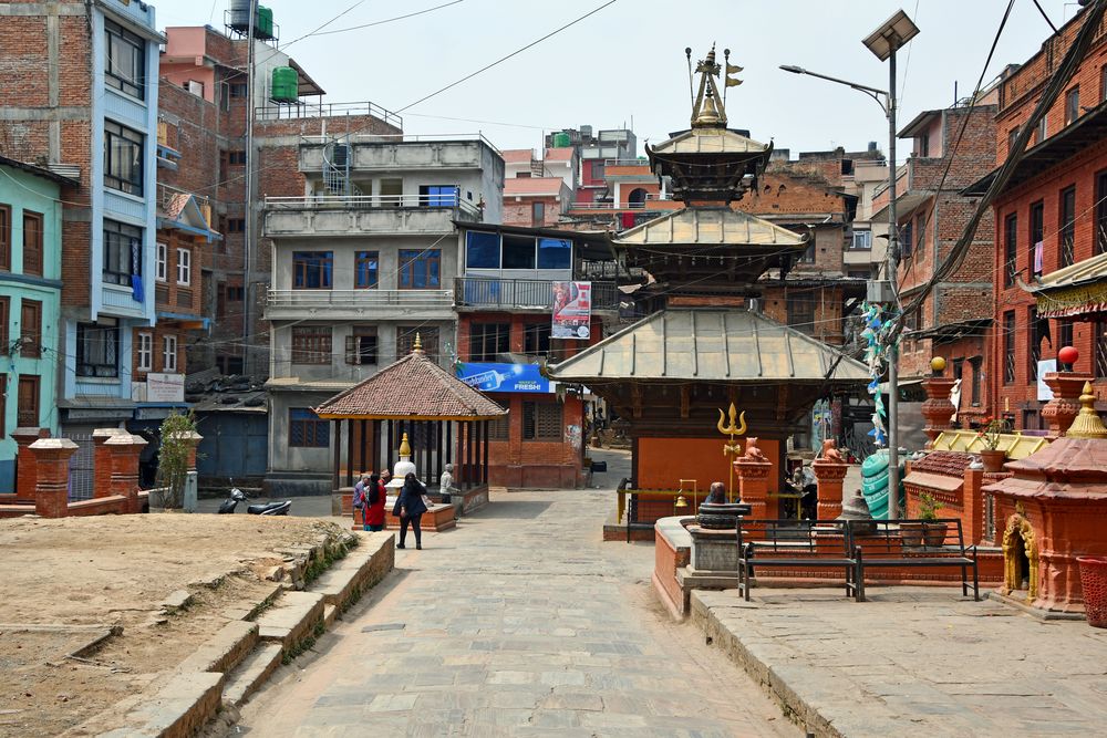 Narayan-Tempel in der Altstadt von Dhulikel