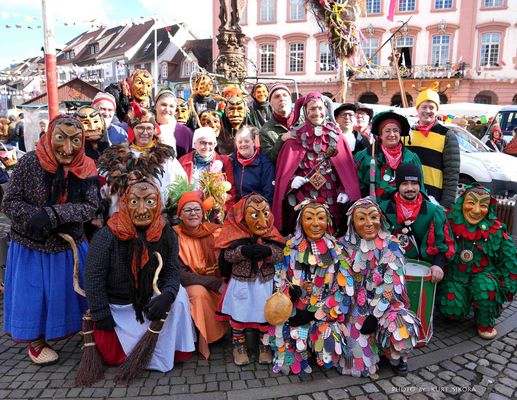 Narren auf dem Gengenbacher Beuernmark.