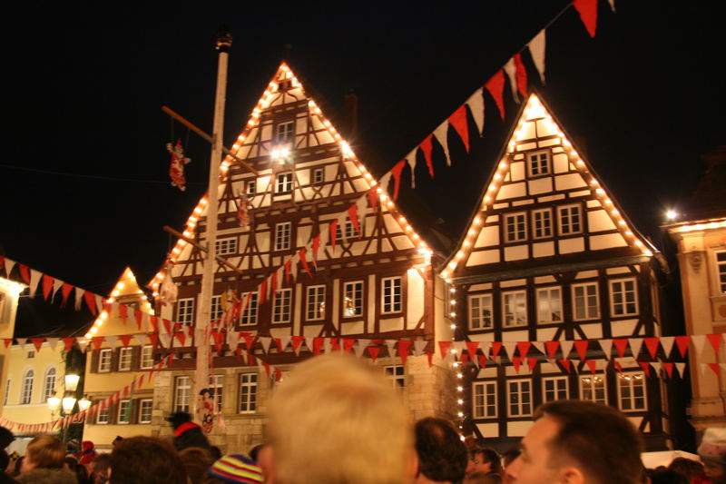 Narrenbaum und Altstadt - Guggenmusiktreffen in Schw. Gmünd 2007