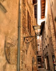 Narrow and romantic lane in Morcote
