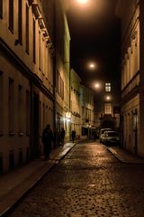 Narrow streets of cobblestone