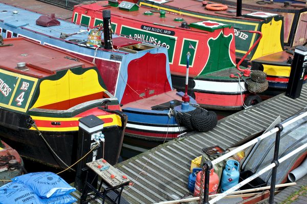 Narrowboats II, Gas Street Basin, Birmingham, UK
