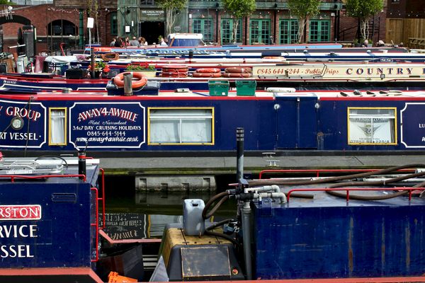 Narrowboats III, Gas Street Basin, Birmingham, UK