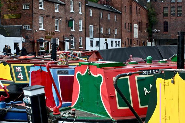 Narrowboats IV, Gas Street Basin, Birmingham, UK