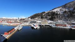 Narvik Hafenstadt in Norwegen