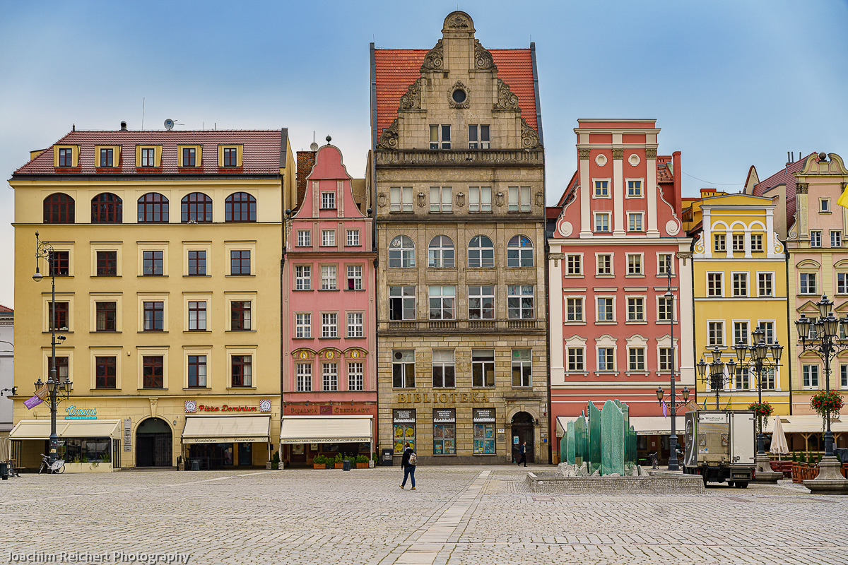 Naschmarktseite des Großen Rings (Rynek) in Breslau