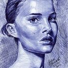 Natalie Portman Portrait Kugelschreiber