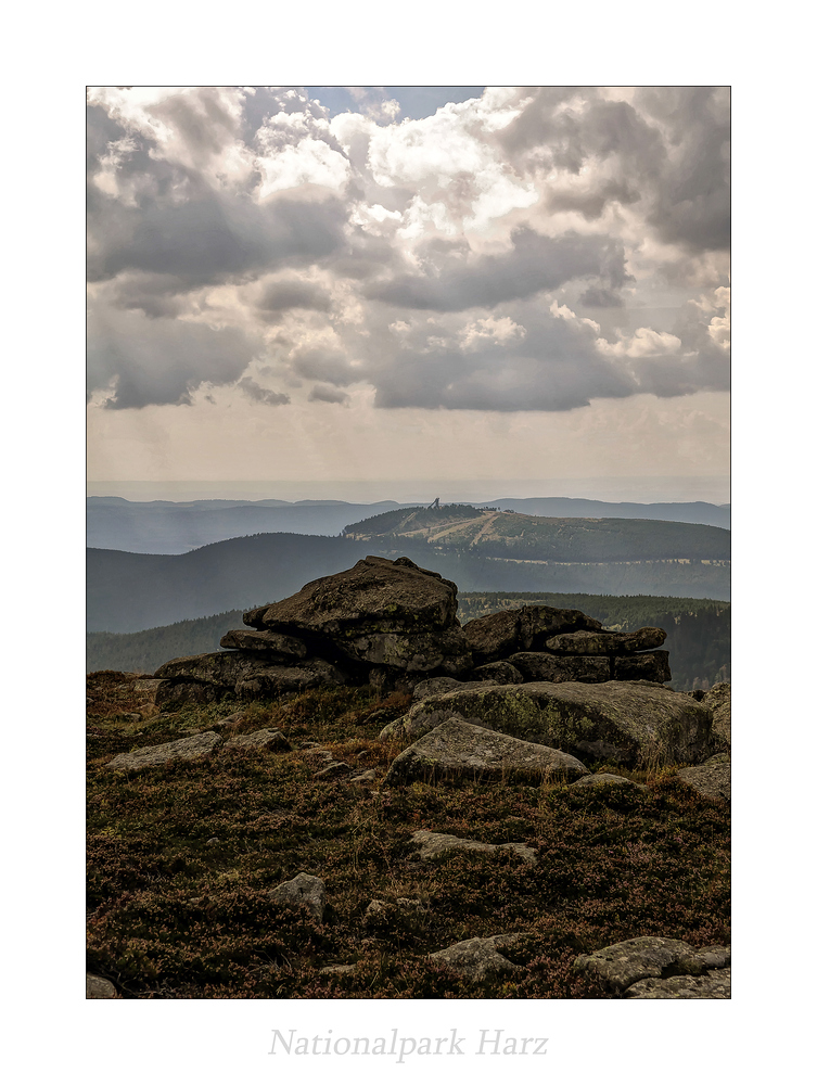 Nationalpark Harz " Blick vom Brocken, zum Wurmberg aus meiner Sicht...."