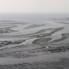 Nationalpark Niedersächsisches Wattenmeer, von oben gesehen