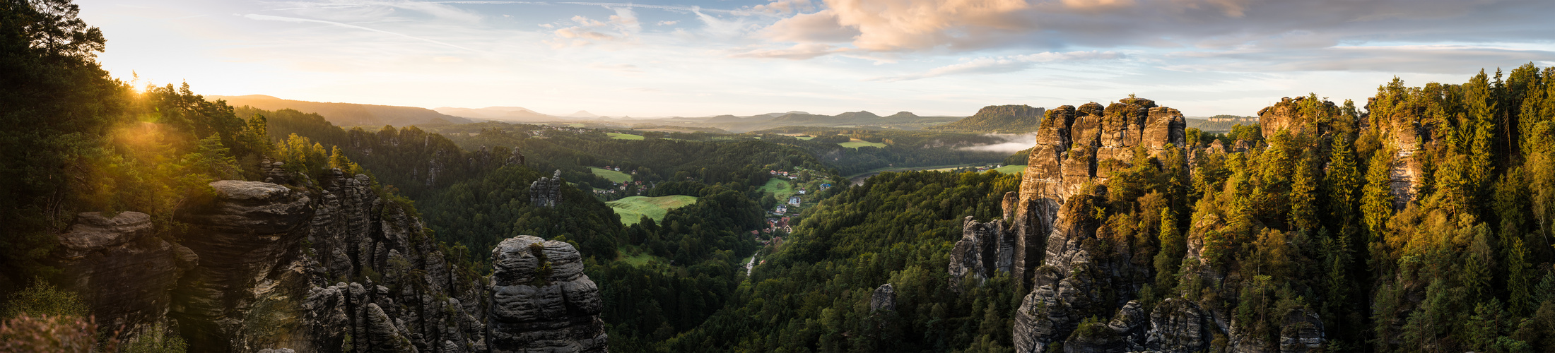 Nationalpark Sächsische Schweiz Sonnenaufgang