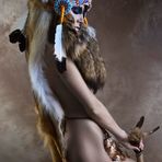 NATIVE AMERICAN HEADDRESS COYOTE