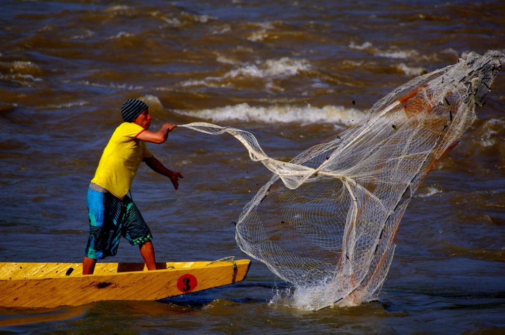 Native fisherman of Colombia