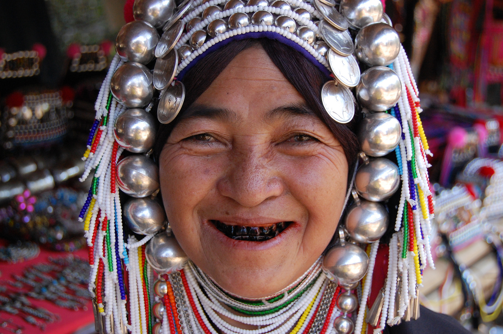 Native Lady in Nordthailand in der Nähe zu Burma