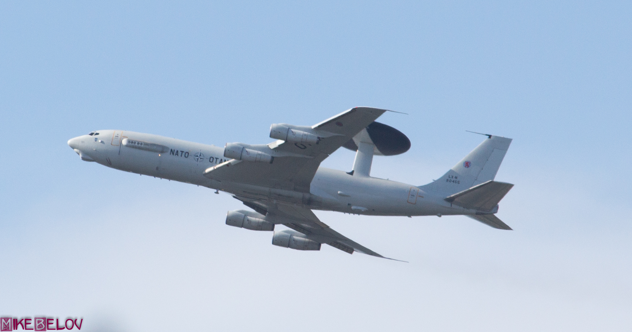 NATO E3A AWACS beim Start über Geilenkirchen