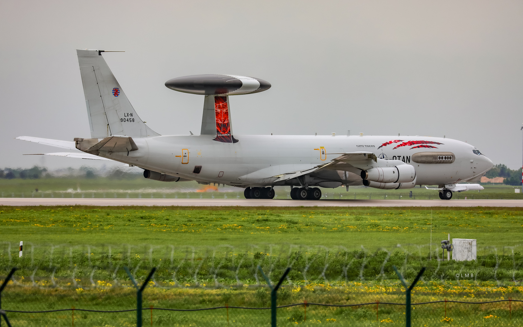 NATO-Flieger hinterm Natodraht