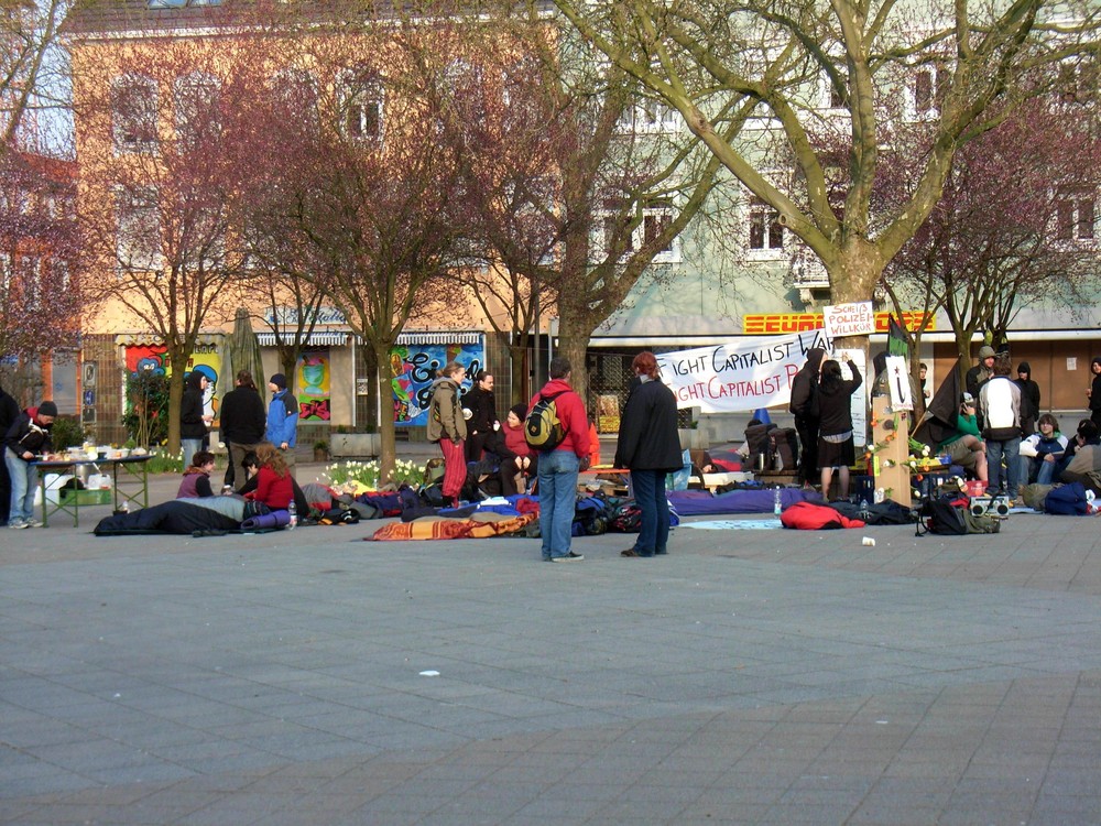 NATO-Gipfel in Kehl / Straßburg Sa.Morgen im April 2009