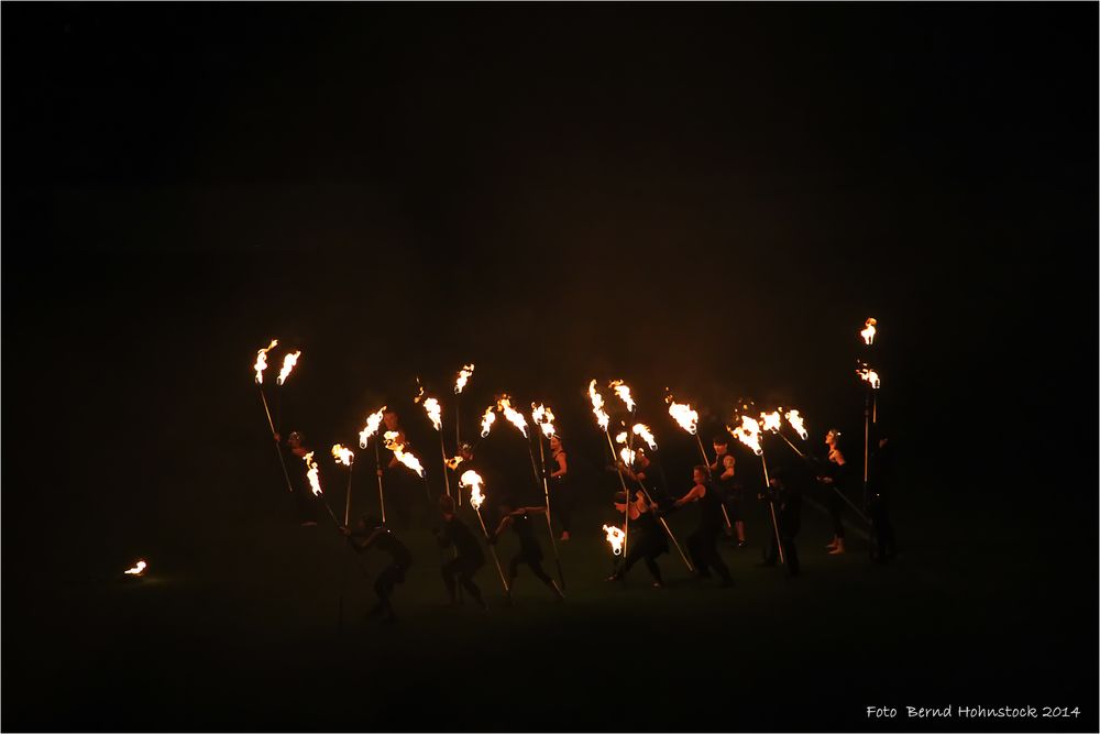 Natomusikfest 2014 Feuershow .... Firedancer