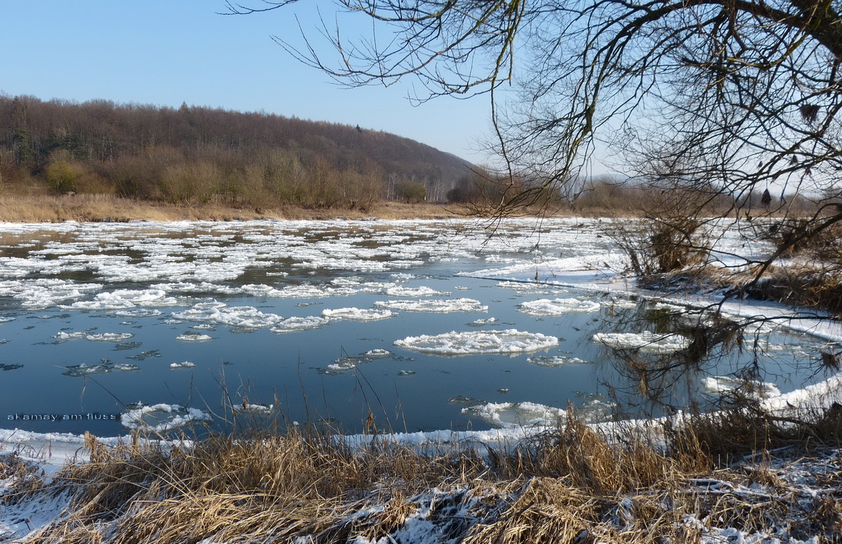 Natürlicher Ice-Pool Weser