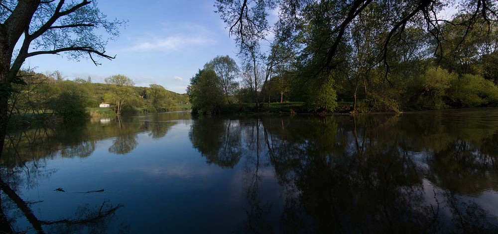 Natürlicher Saarverlauf oberhalb Saareinsming - Lothringen