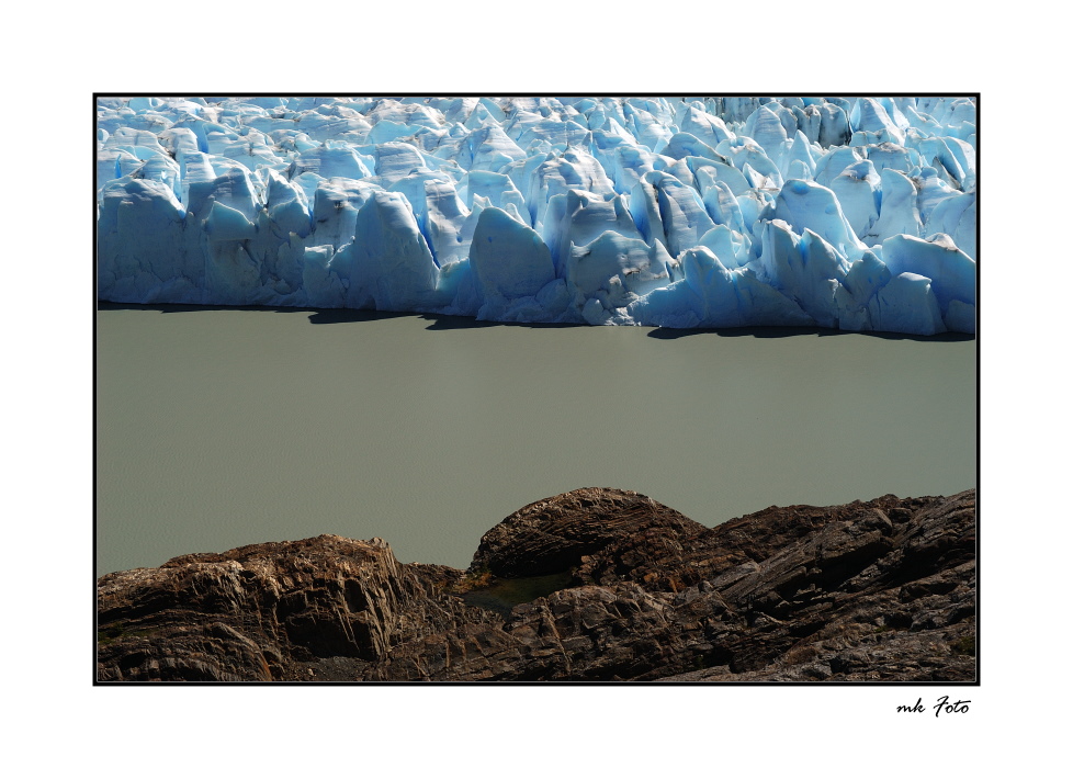 Natur pur Gletscher-See-Fels