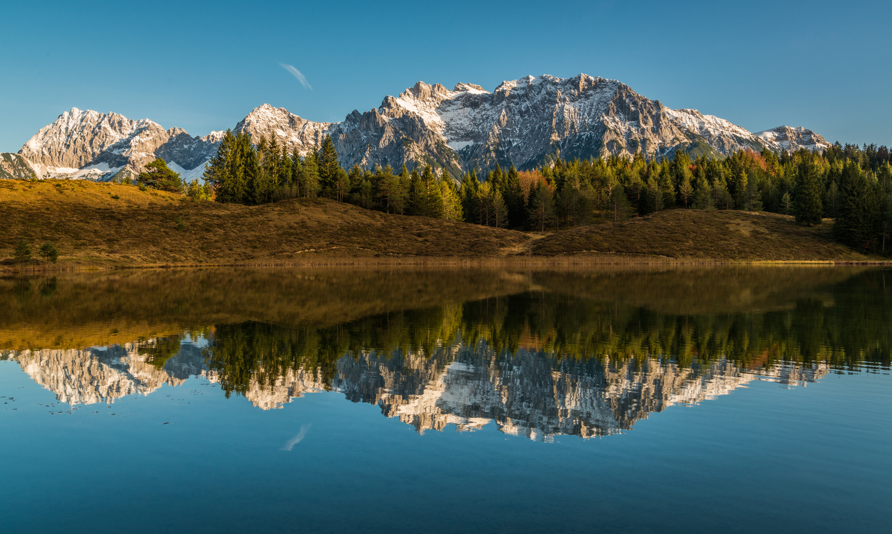 Natur spiegelt sich im See