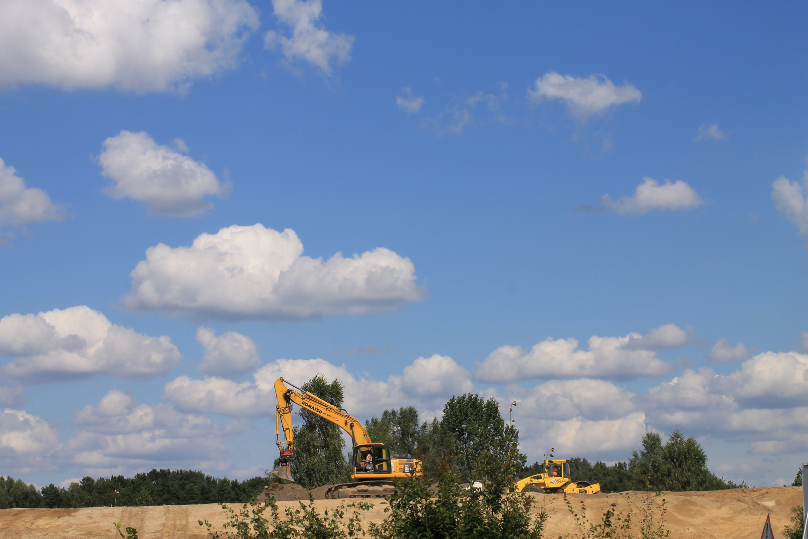 Natur trotz Bagger