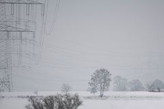 Natur und Technik im Schnee