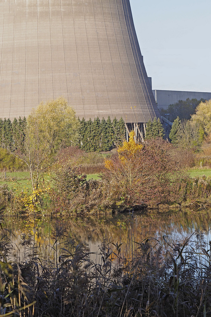 Natur und Technik kommen sich im nördlichen Ruhrgebiet an der Lippe sehr nahe.