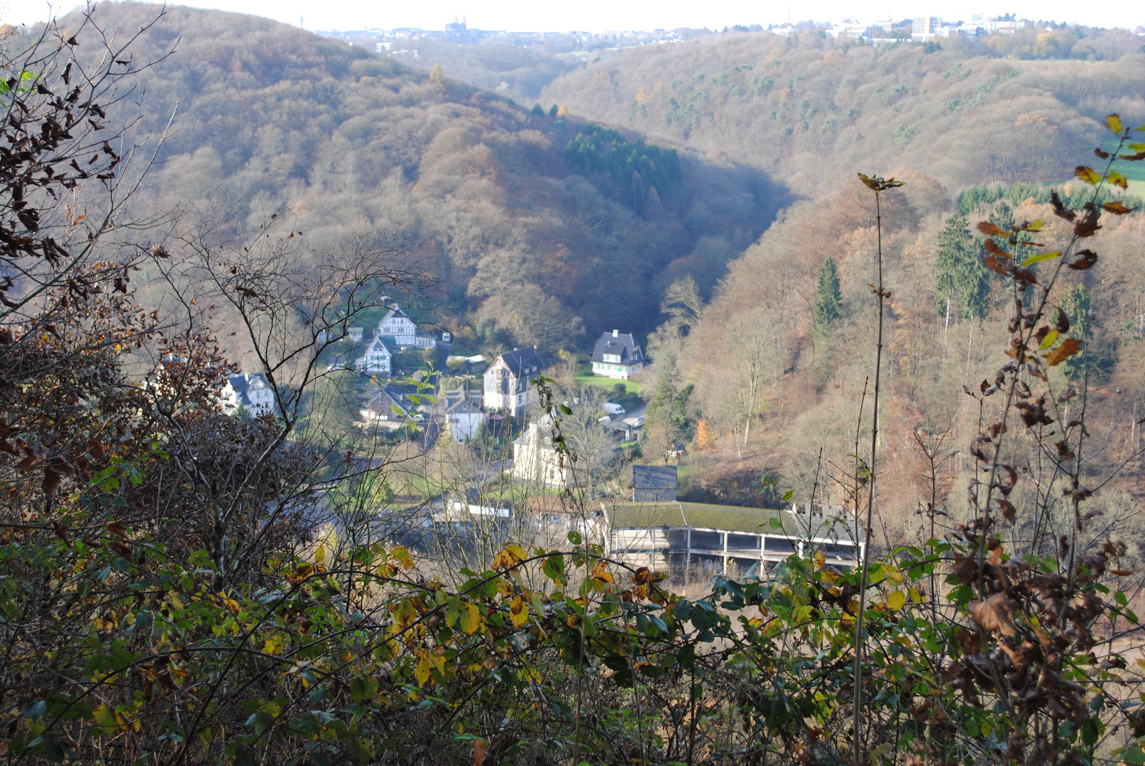 Natur Wuppertal blick auf Solingen