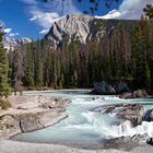 Natural Bridge und Mount Stephen, Yoho Nationalpark, British Columbia, Kanada