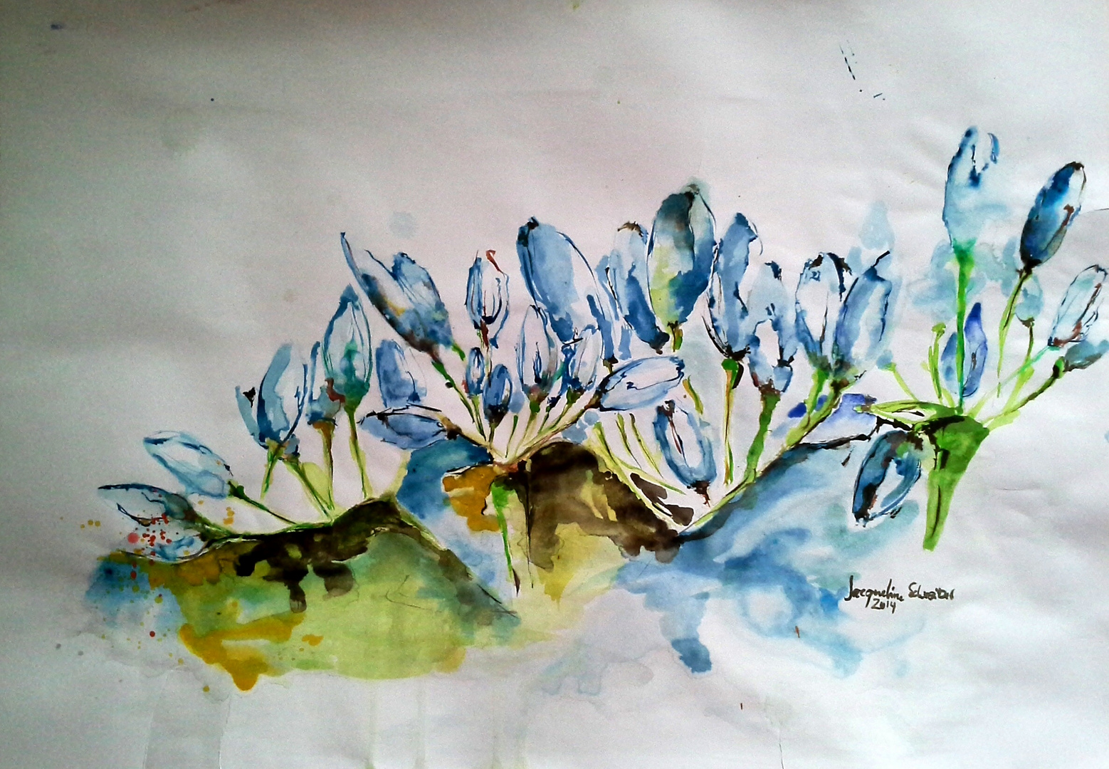 nature in watercolor .... finished