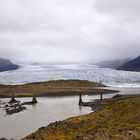 Naturgewalten an der Gletscherlagune Fjallsárlón - der Gletscher war stärker als die Brücke...