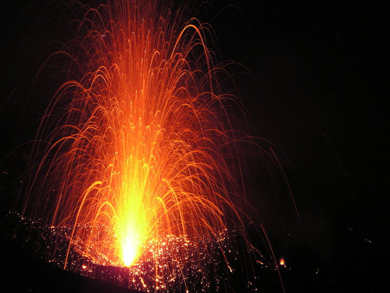 Naturschauspiel am Stromboli