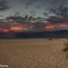 Naturschauspiel beim Sonnenuntergang über der Ostsee.