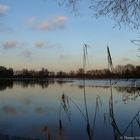 Naturschutzgebiet Kranenburger Bruch: Abendstimmung am See