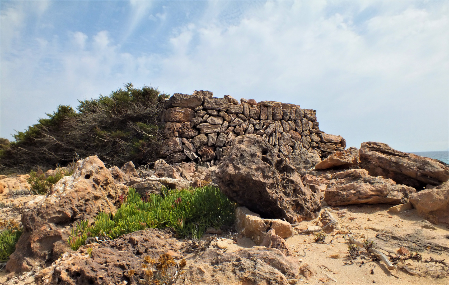 Natursteinmauer auf Mallorca