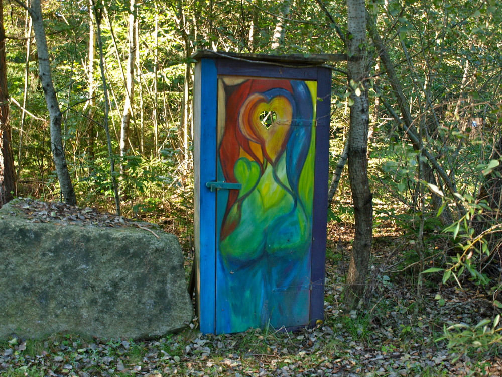 Naturtoilette bei der Resilacke