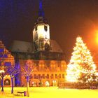 Naumburg - Marktplatz zu Neujahr