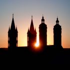 Naumburger Dom bei Sonnenuntergang