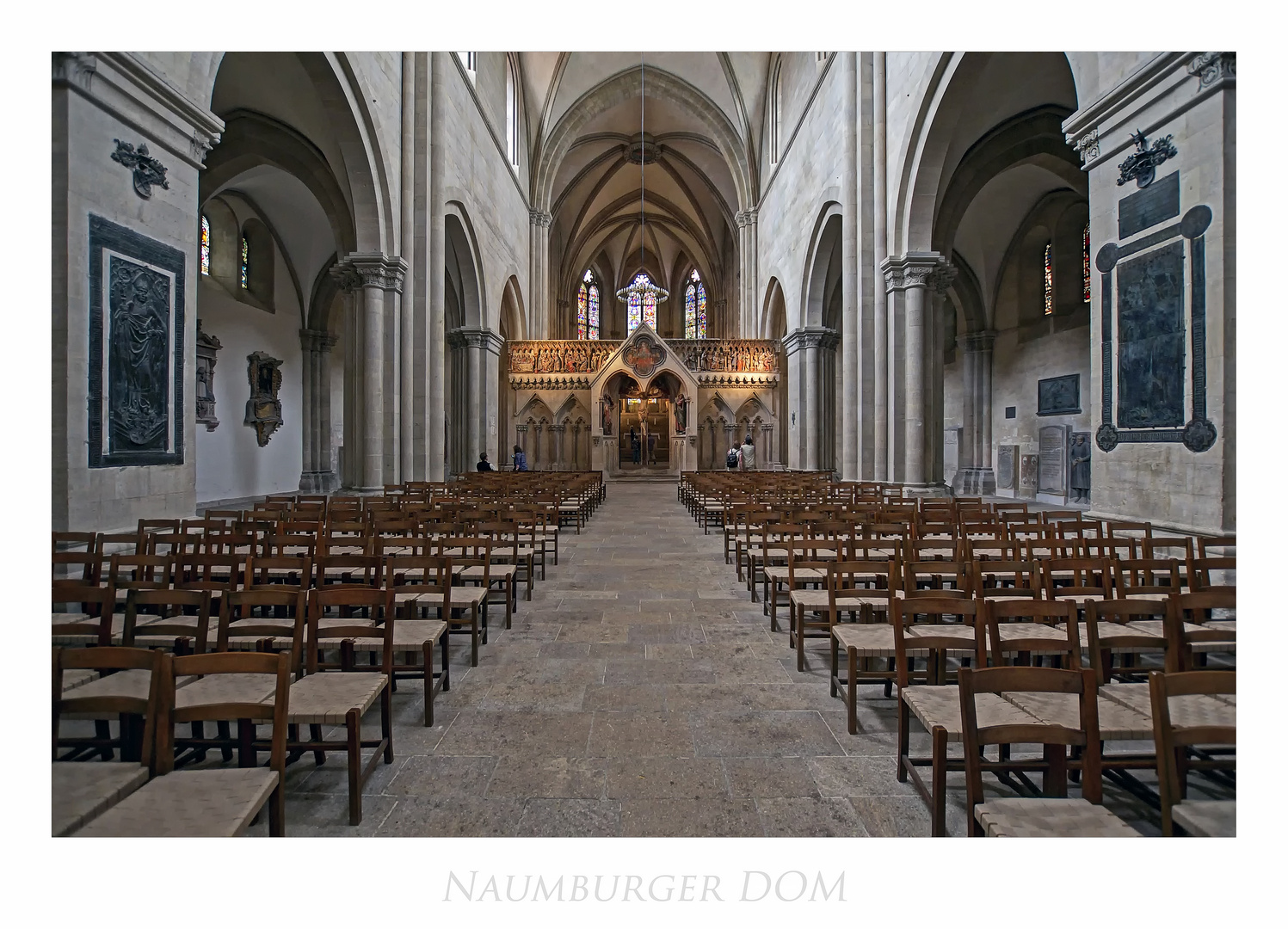 Naumburger DOM_ St. Peter und Paul " Blick, zum Westchor..."