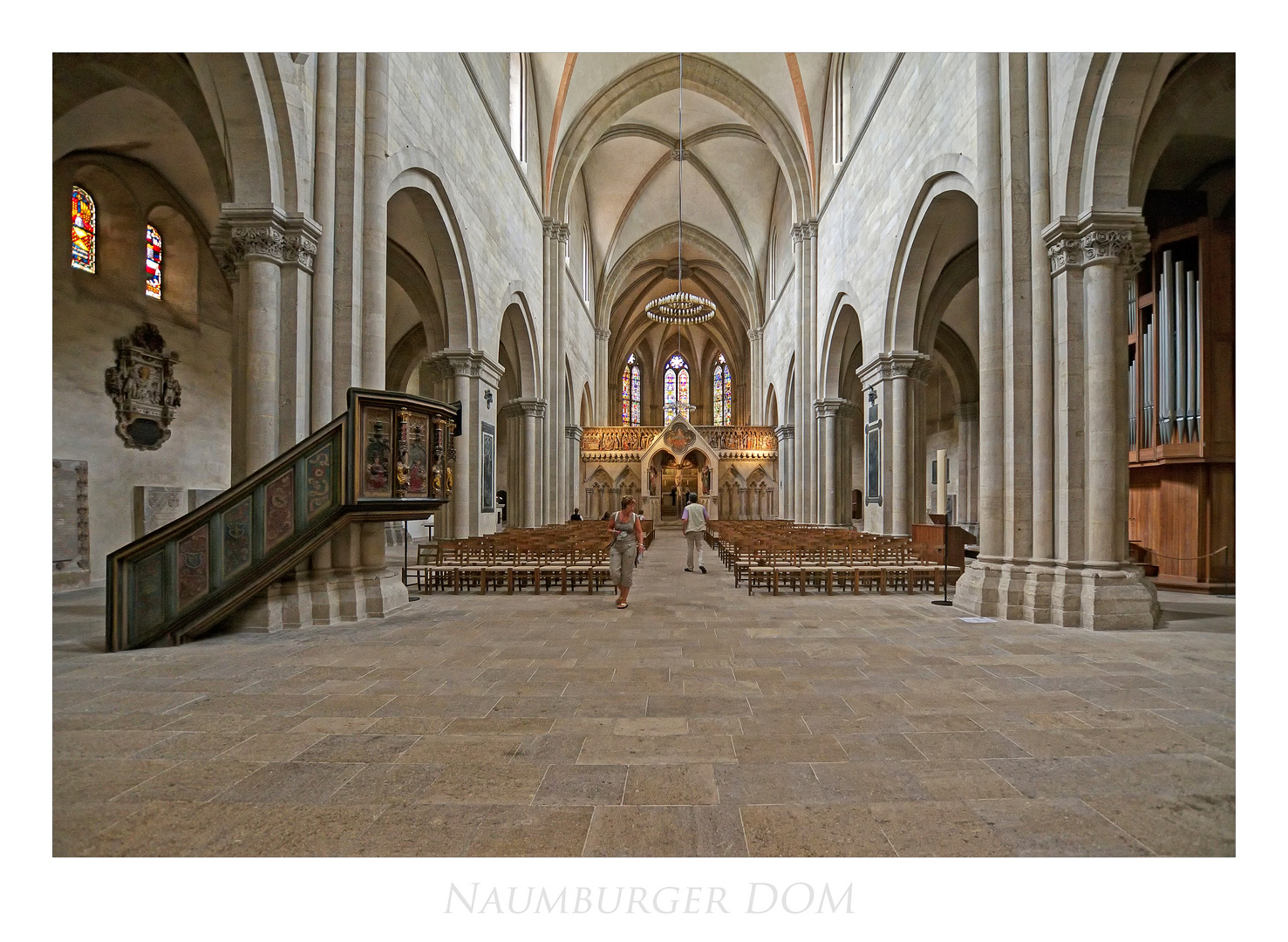 Naumburger DOM_ St. Peter und Paul " Blick, zum Westchor..."