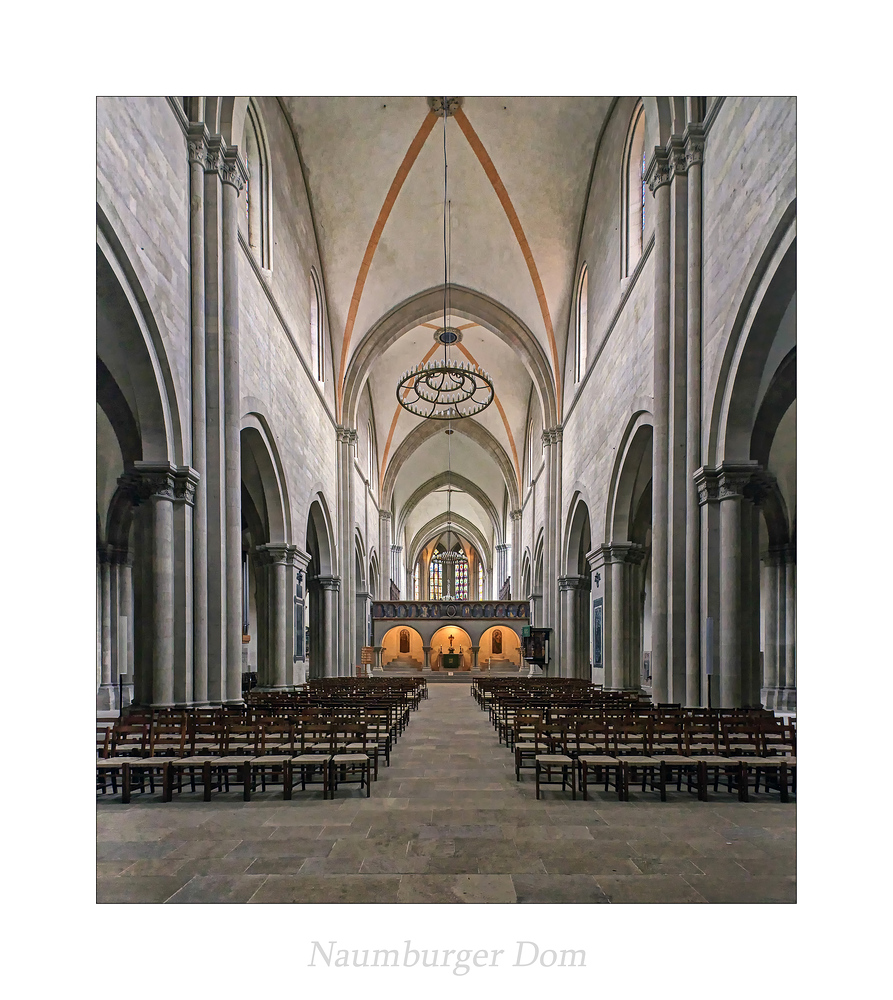 Naumburger Dom St. Peter und St. Paul " Blick zum Ostlettner ..."