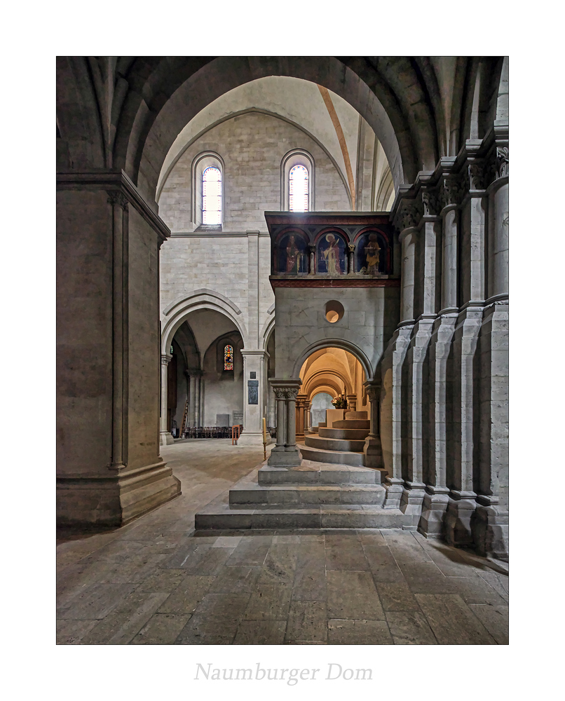 Naumburger Dom St. Peter und St. Paul " Blick zum Ostlettner aus meiner Sicht..."