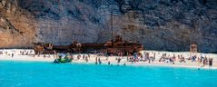 Navagio Beach mit Schiffswrack