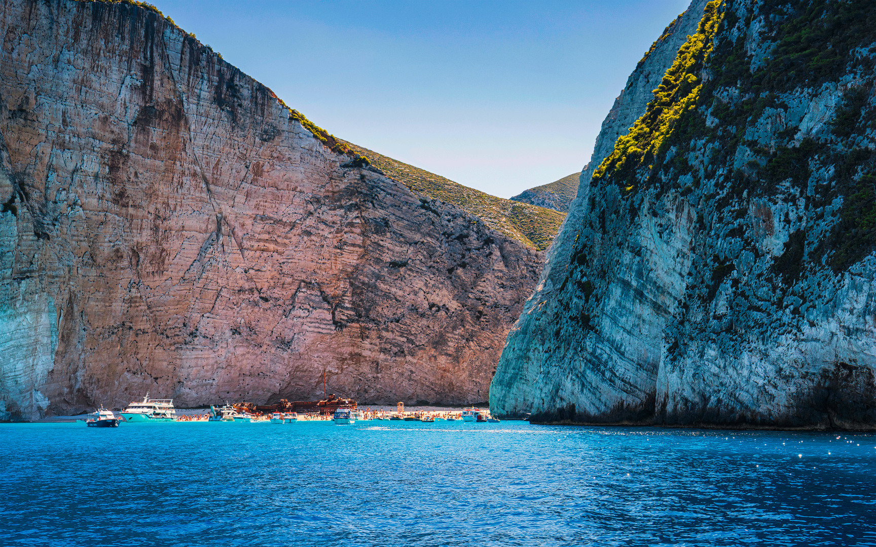 Navagio Beach mit Schiffswrack