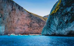 Navagio Beach mit Schiffswrack